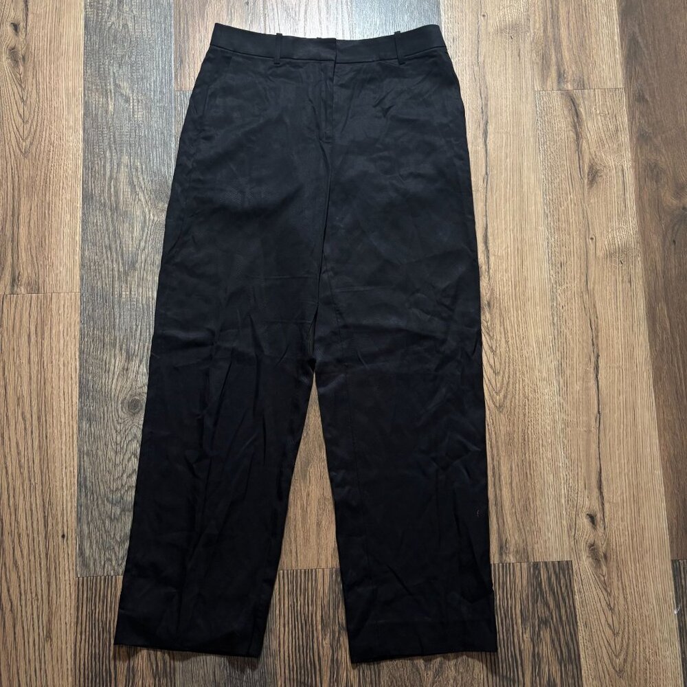 J. Crew Charcoal Wide Leg Trousers